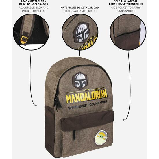 MOCHILA CASUAL URBANA THE MANDALORIAN DARK GREEN image 3