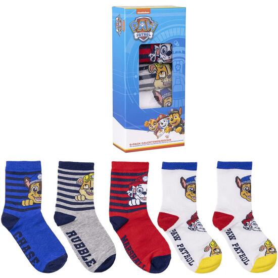 PACK CALCETINES 5 PIEZAS PAW PATROL image 0