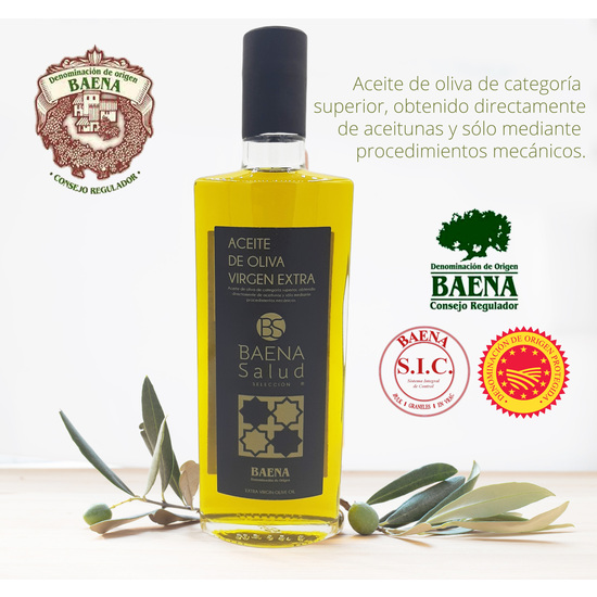 ACEITE DE OLIVA VIRGEN EXTRA SUPERIOR, 500 ML., PREMIUM ORGANIC, BAENA SALUD SELECCIÓN, D.O. CONSEJO REGULADOR DE BAENA image 1