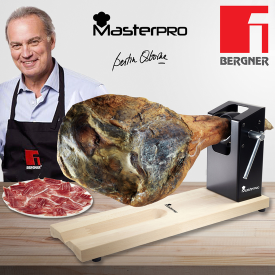 PACK JAMONERO MASTERPRO Y UN CUCHILLO CHEF 20CM SS BONN SG image 1