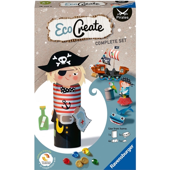 ECOCREATE PIRATAS SET CREATIVO MATERIAL RECICLADO image 0