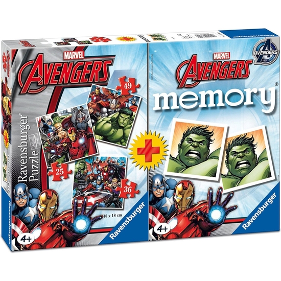 AVENGERS PACK MEMORY+PUZZLE TRIPLE  image 0