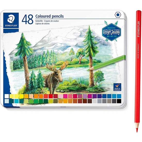 EST. METAL 48 LÁPICES COLORES STAEDTLER image 0