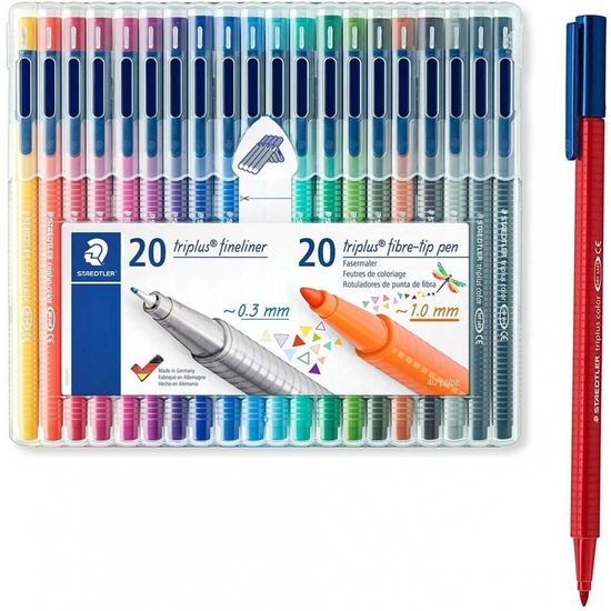 ESTUCHE 40 ROTULADORES TRIPLUS STAEDTLER FINELINER  image 0