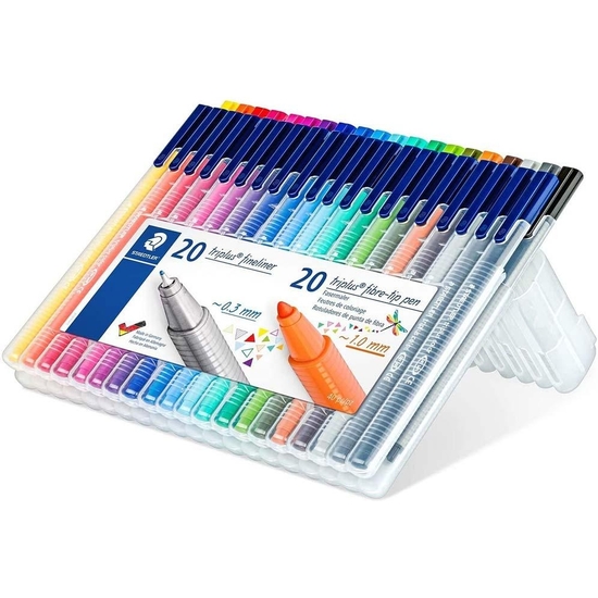 ESTUCHE 40 ROTULADORES TRIPLUS STAEDTLER FINELINER  image 2