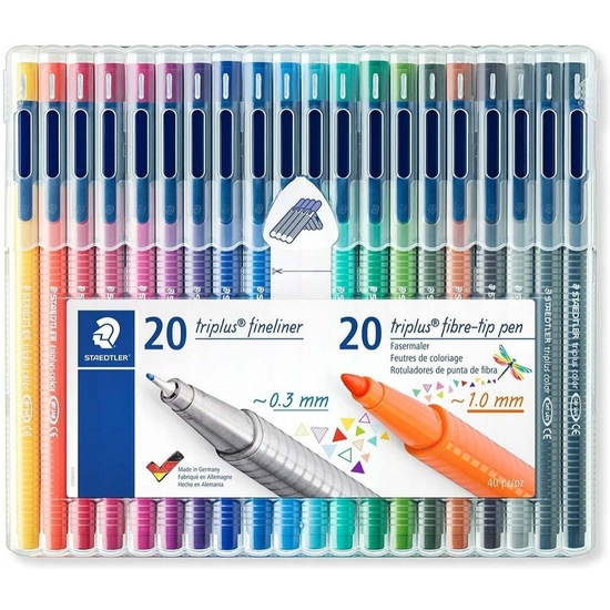 ESTUCHE 40 ROTULADORES TRIPLUS STAEDTLER FINELINER  image 3