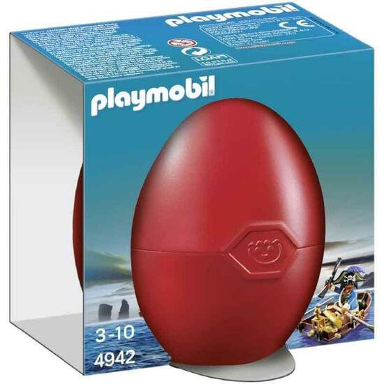 PLAYMOBIL HUEVO PIRATA CON BOTE image 0