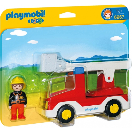 PLAYMOBIL 1.2.3 CAMIÓN BOMBEROS image 0