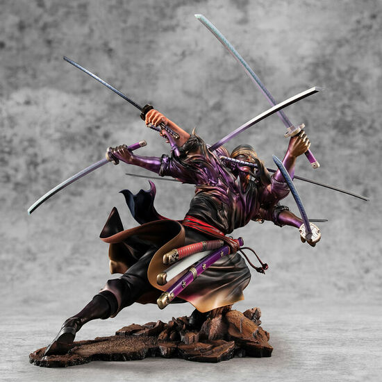 FIGURA RORONOA ZORO WA MAXIMUM PORTRAIT.OF.PIRATE DEMON SPIRIT KYUUTOU-RYUU ASURA ONE PIECE 17CM image 1