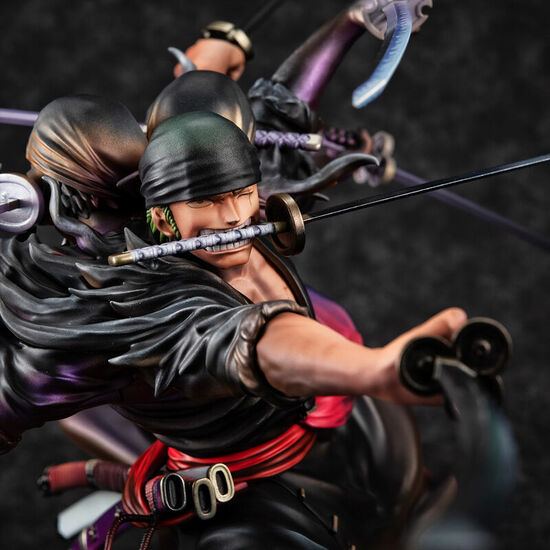 FIGURA RORONOA ZORO WA MAXIMUM PORTRAIT.OF.PIRATE DEMON SPIRIT KYUUTOU-RYUU ASURA ONE PIECE 17CM image 2