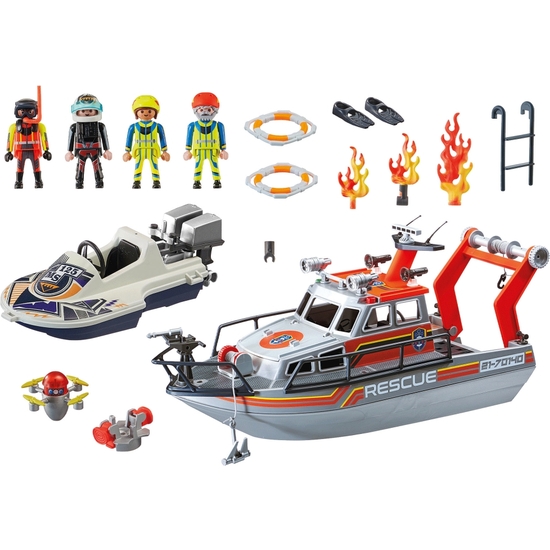 PLAYMOBIL CITY RESCATE MARÍTIMOYATERESCA image 1