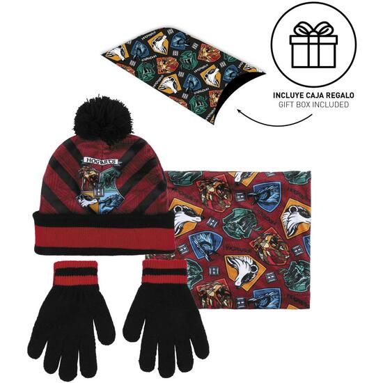 CONJUNTO 3 PIEZAS SNOOD HARRY POTTER RED image 0