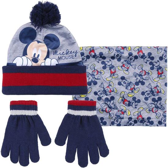 CONJUNTO 3 PIEZAS SNOOD MICKEY GRAY image 0