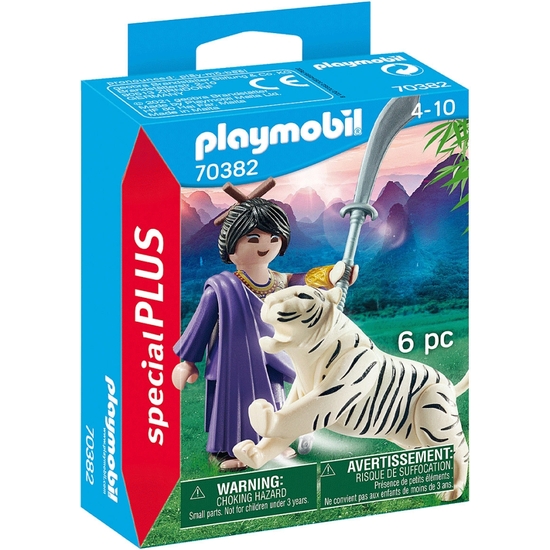 PLAYMOBIL ESPECI.LUCHADORAASIÁTICA+TIGRE image 0