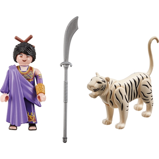 PLAYMOBIL ESPECI.LUCHADORAASIÁTICA+TIGRE image 1