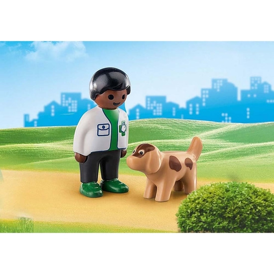 PLAYMOBIL 123 VETERINARIO CON PERRO image 1