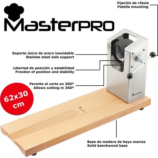 PACK JAMONERO COLECCIÓN MASTERPRO Y UN SET 3PC SARTEN (20+24+28) ALUMINIO FORJADO INDUCCION ENERGY image 2