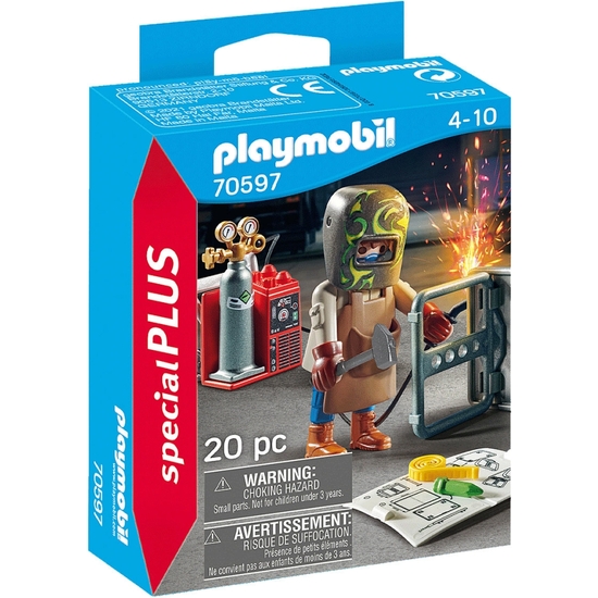 PLAYMOBIL ESPECIAL SOLDADOR CON EQUIPO image 0