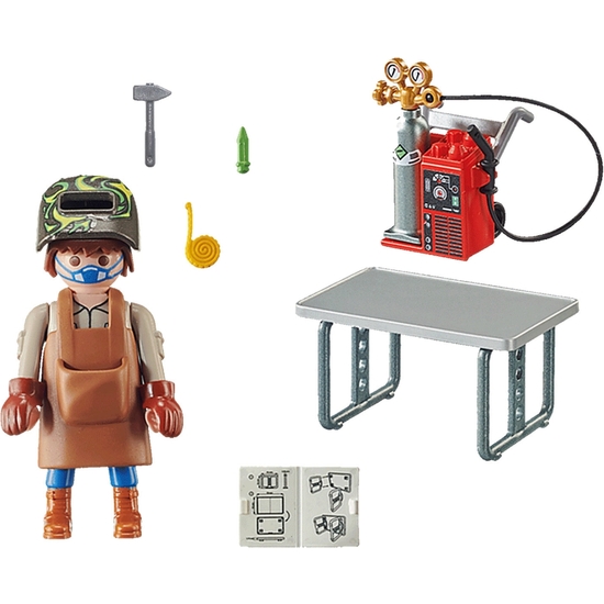 PLAYMOBIL ESPECIAL SOLDADOR CON EQUIPO image 1