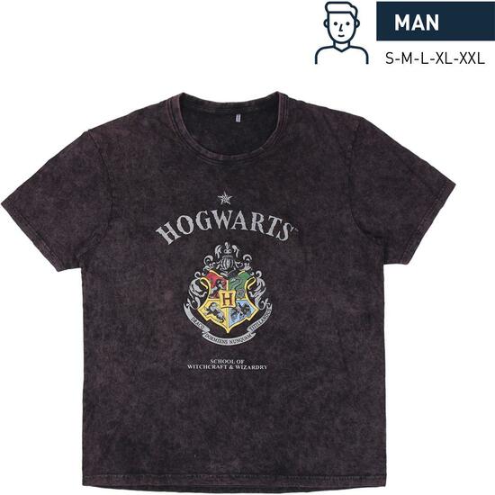 CAMISETA CORTA SINGLE JERSEY HARRY POTTER DARK GRAY image 0