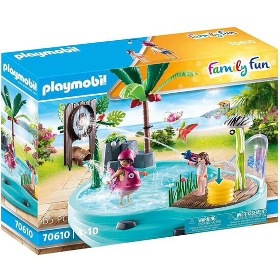 PLAYMOBIL FAMILY PISCINA ROCIADOR AGUA image 0