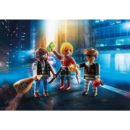 PLAYMOBIL CITY SET 3 FIGURAS LADRONES image 2
