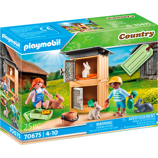 PLAYMOBIL COUNTRY SET ALIMENTAR CONEJOS image 0