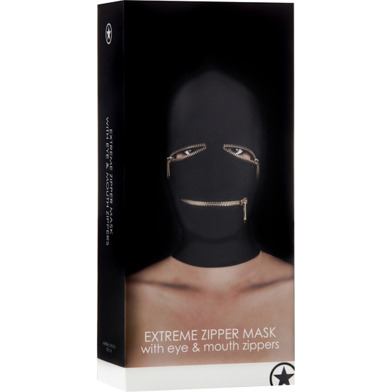 EXTREME ZIPPER MASK WITH EYE AND MOUTH ZIPPER image 1