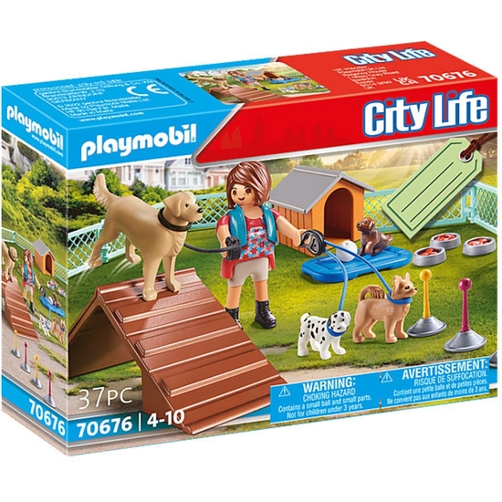 PLAYMOBIL CITY LIFE SET ENTRENADORPERROS image 0