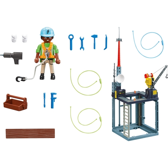 PLAYMOBIL CITY STARTER PACKCONSTRUC.GRÚA image 1