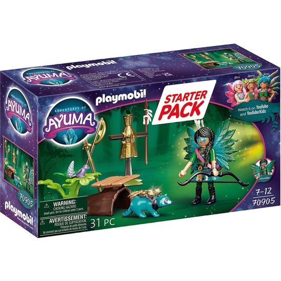 PLAYMOBIL AYUMA STARTER PACK KNIGHT FAIRY CON MAPACHE image 0