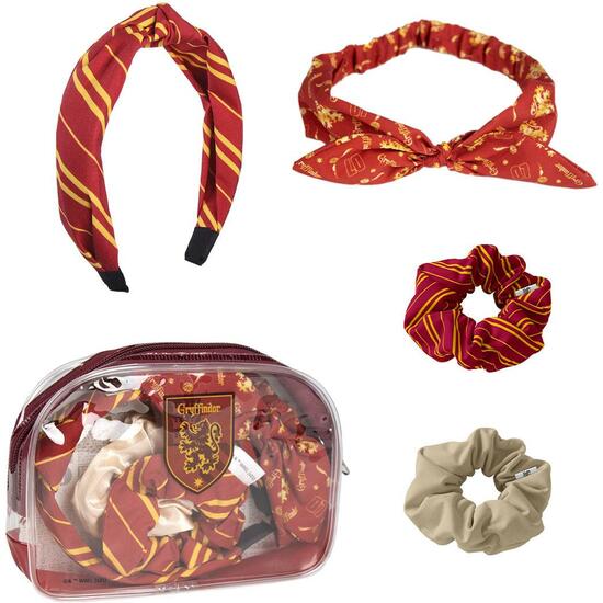 SET DE BELLEZA ACCESORIOS 4 PIEZAS HARRY POTTER GRYFFINDOR DARK RED image 0