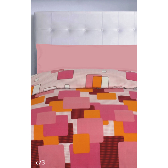 JUEGO FUNDA NÓRDICA ESTAMPADO OPAL 135 CM ROSA image 0