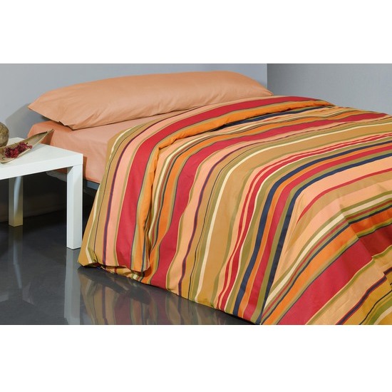 JUEGO FUNDA NÓRDICA ESTAMPADO ADELE 135 CM MOSTAZA image 0