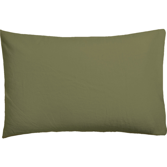 FUNDA DE ALMOHADA VERDE OLIVA 45X110 image 0