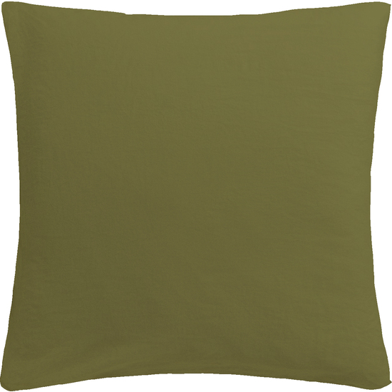 FUNDA DE ALMOHADA 80X80 VERDE OLIVA image 0