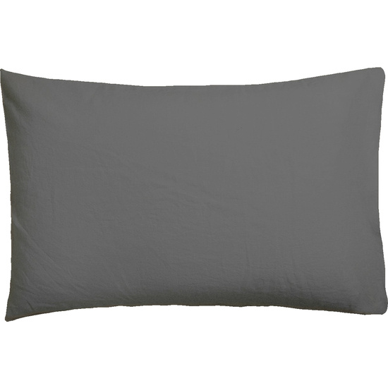 FUNDA DE ALMOHADA GRIS GRAFITO 45X110 image 0