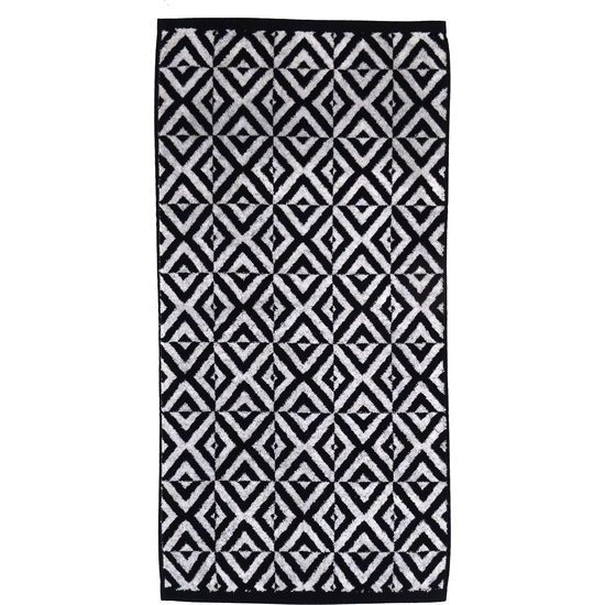 TOALLA JACQ.CELTICO NEGRO RUSTIC SHAPES 100 X 150 NEGRO/BLANCO image 0