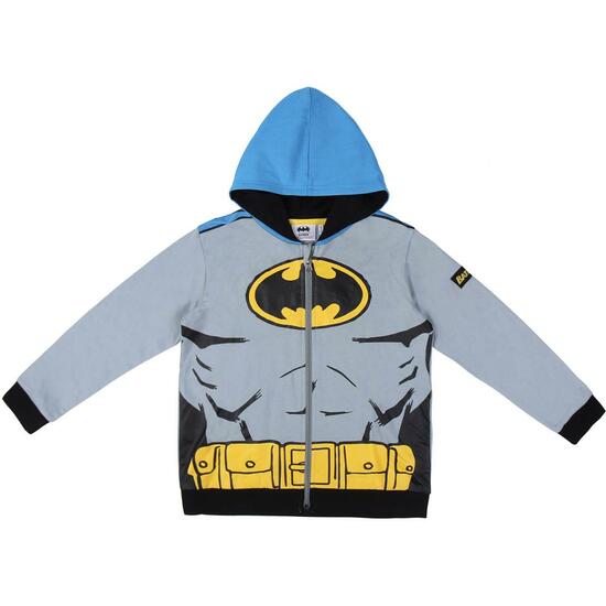 SUDADERA CON CAPUCHA COTTON BRUSHED BATMAN GRAY image 0