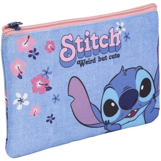NECESER MAQUILLAJE ESTAMPADO STITCH LIGHT BLUE image 0