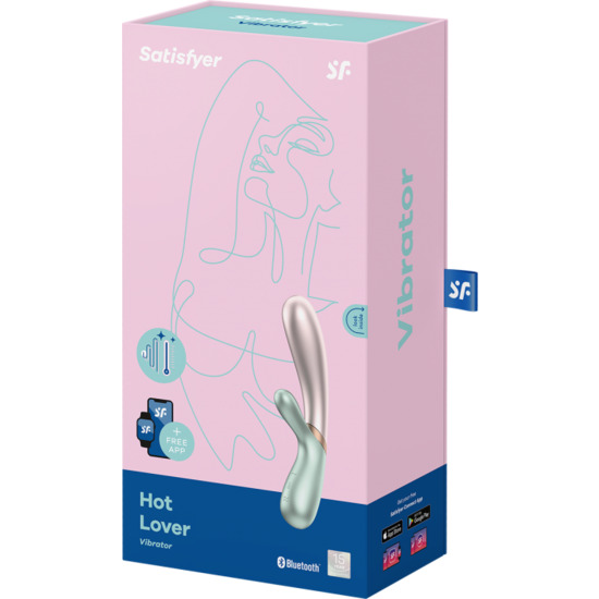SATISFYER HOT LOVER PINK/MINT INCL. BLUETOOTH AND APP image 1