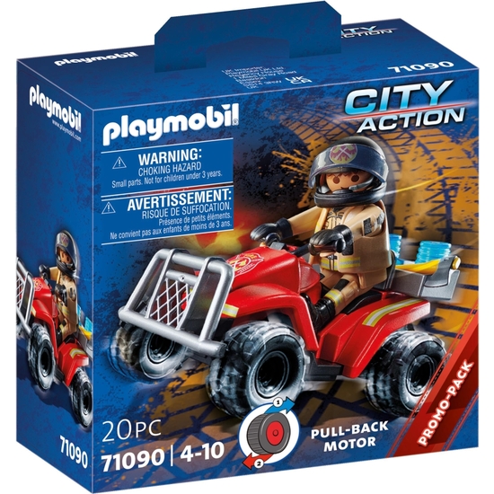 PLAYMOBIL ACTION BOMBEROS - SPEED QUAD image 0