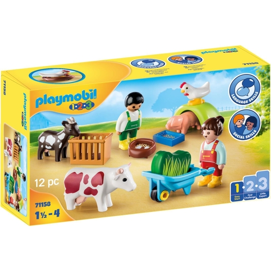 PLAYMOBIL 1.2.3 DIVERSIÓN EN LA GRANJA image 0