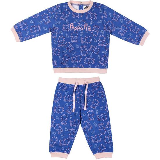 CHANDAL COTTON BRUSHED PEPPA PIG BLUE image 0