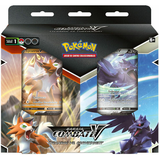 BLISTER 2 BARAJAS CARTAS BATTLE DECK BUNDLE LYCANROC VS CORVIKNIGHT POKEMON ESPAÑOL image 0