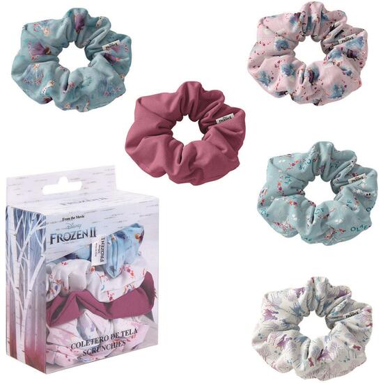 ACCESORIOS PELO COLETERO DE TELA 5 PIEZAS FROZEN II MULTICOLOR image 0