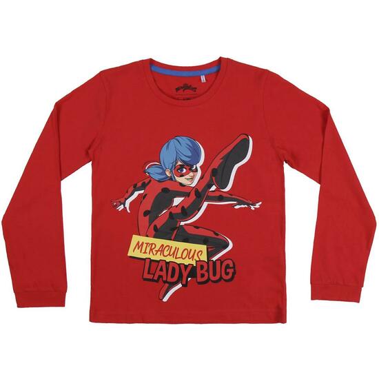 PIJAMA LARGO SINGLE JERSEY LADY BUG RED image 1