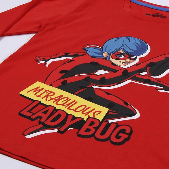 PIJAMA LARGO SINGLE JERSEY LADY BUG RED image 5