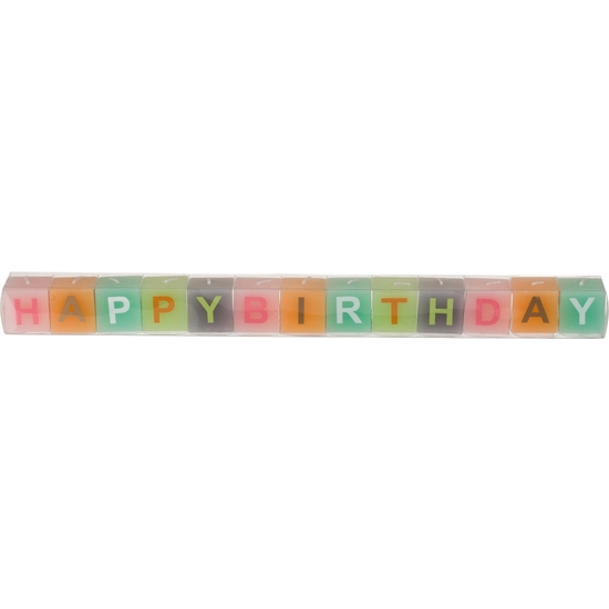 SET 13 VELAS DADO HAPPY BIRTHDAY 40X3CM image 1