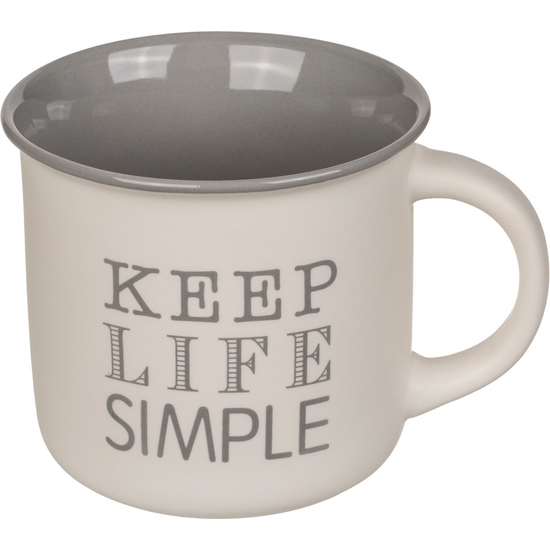 TAZA MUG GIGANTE9X9 KEEP LIFE SIMPLE2COL image 0